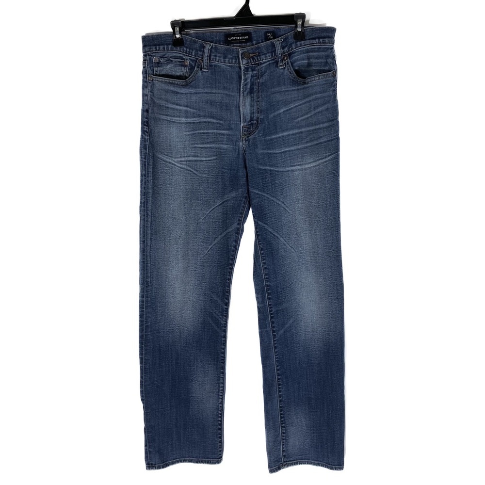 Lucky Brand 363 Straight Leg Mens Jeans 34x32 Medium Wash Blue Denim Pants